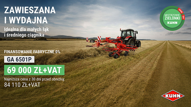 kuhn zgrabiarka dwukaruzelowa ga 6501 p